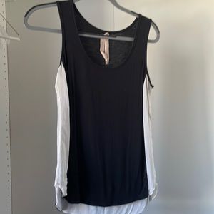 Black and white tank